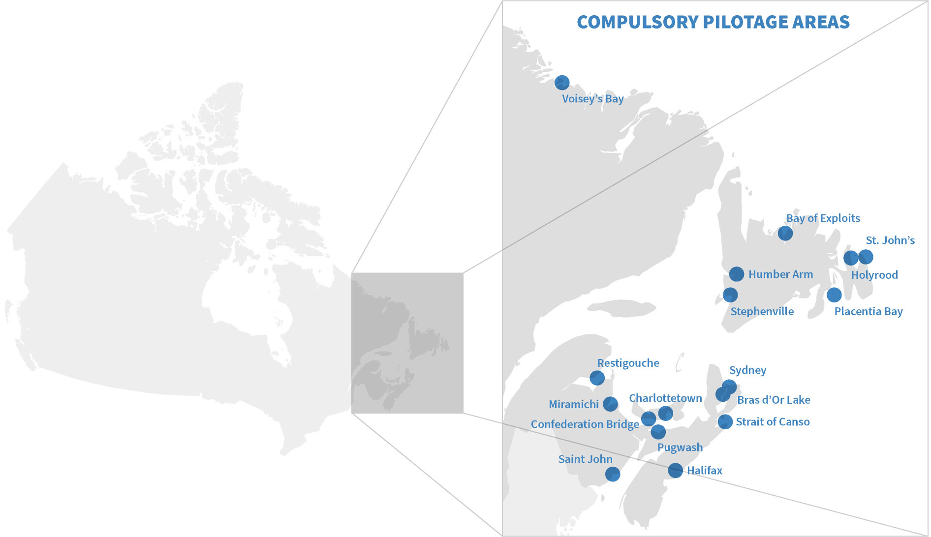 Compulsory pilotage areas